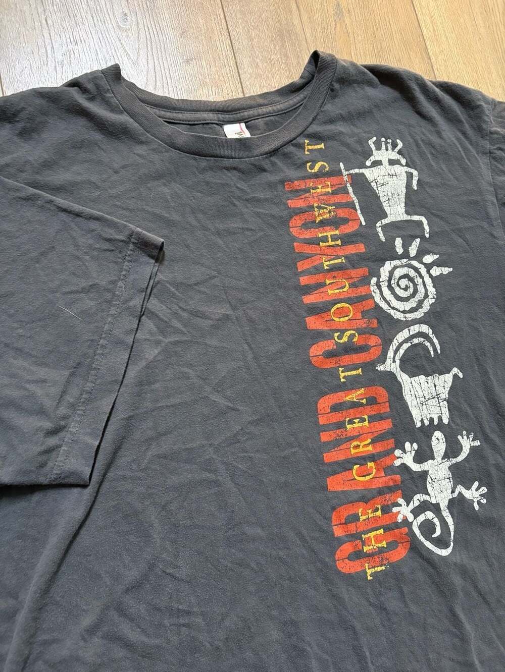 Vintage Grand Canyon The Great Southwest Kokopelli T-Shirt Black XL